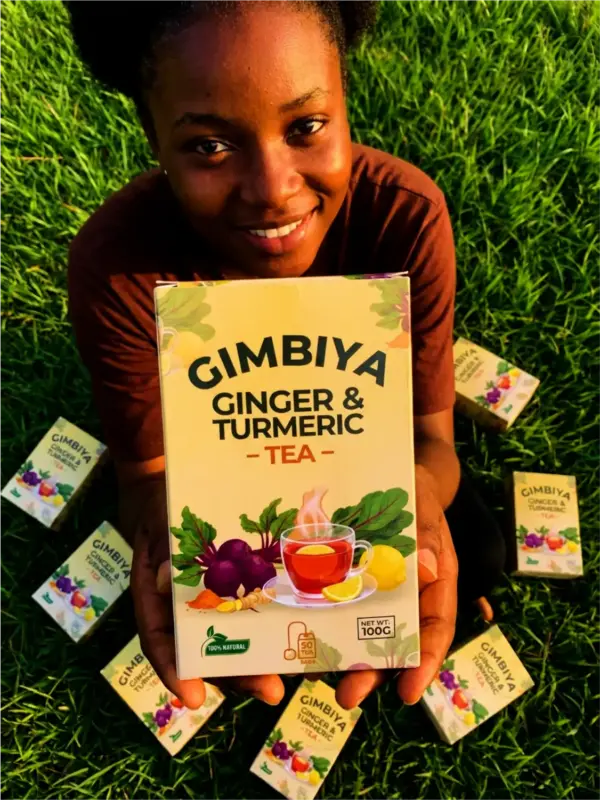ginger tea box packaging design