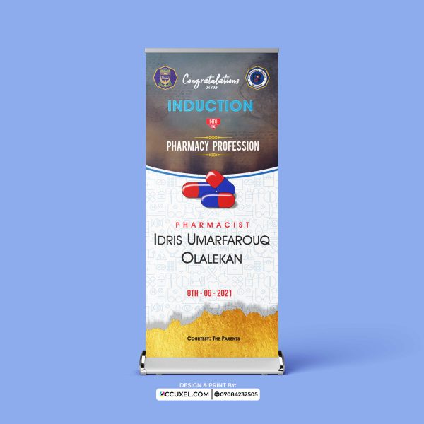 graduation retractable banner design and printing