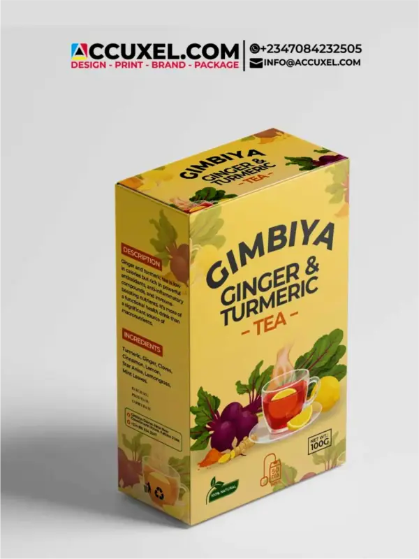 luxury herbal tea box packaging