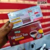 luxury hibiscus tea retail packaging
