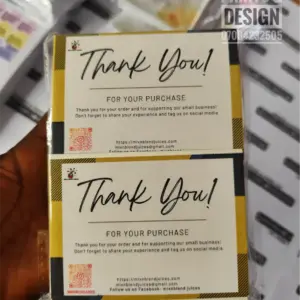 luxury personalized thank you cards with premium cardstock