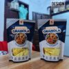 matte and glossy laminated granola pouch printing