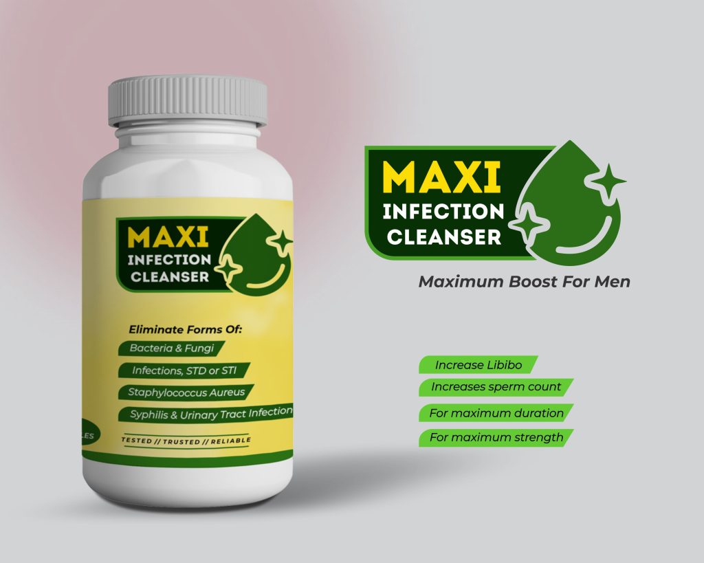 maxi cleanser supplement infographics