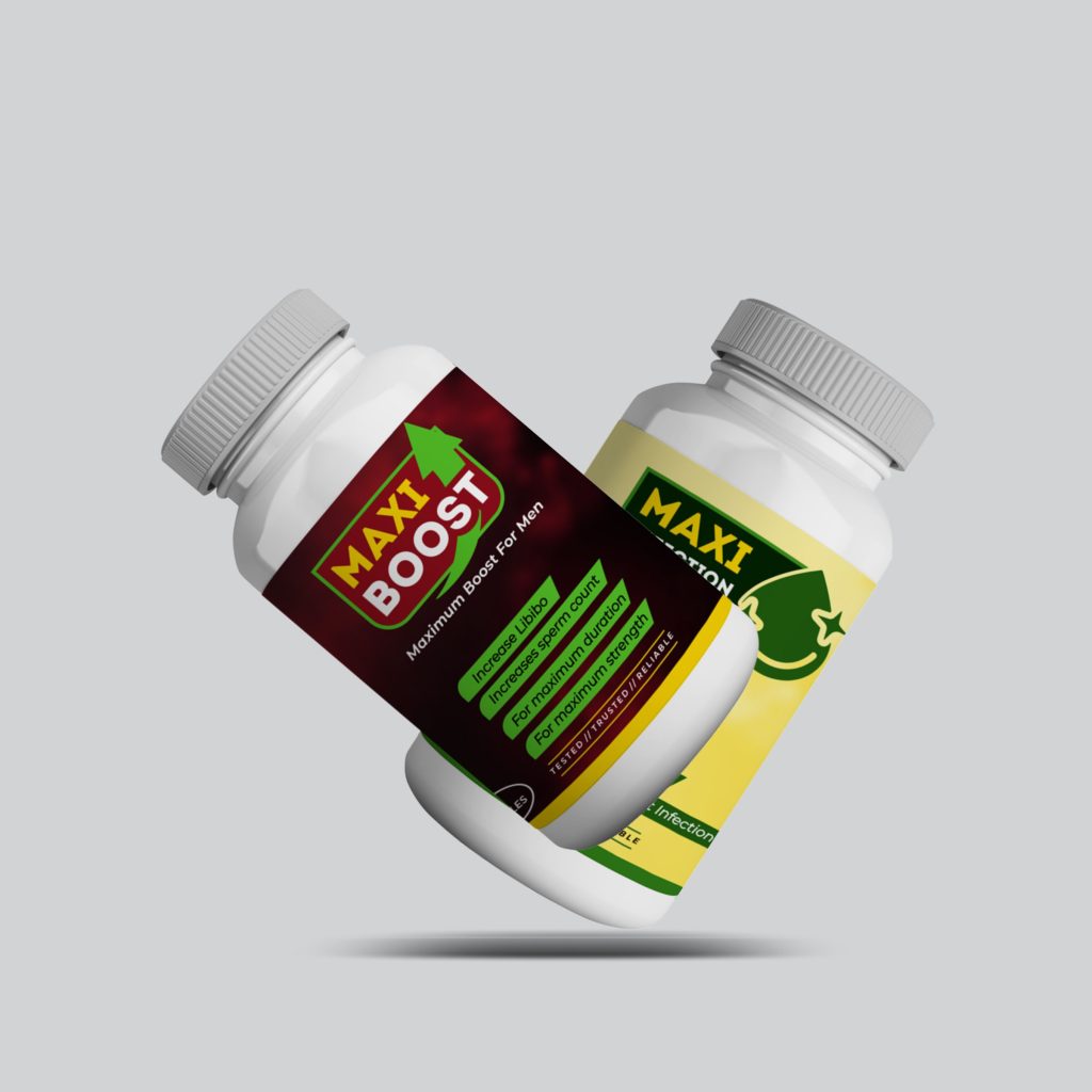 maxi infection cleanser supplement bottle