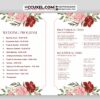 Get A4 Wedding Program Without Pictures Design Printing 4 minimalist A4 wedding program for church event
