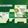 moringa tea sachet box packaging die cut window design
