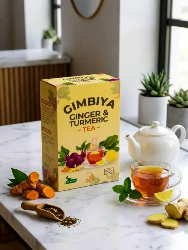 organic ginger tea packaging design