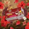 organic hibiscus tea box branding