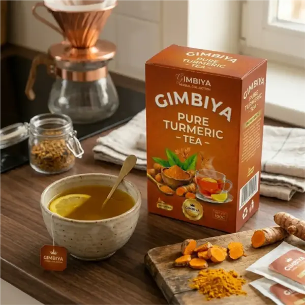 organic turmeric tea packaging design