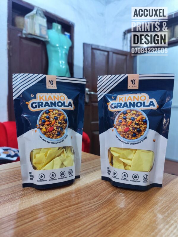 premium granola packaging design for food brand