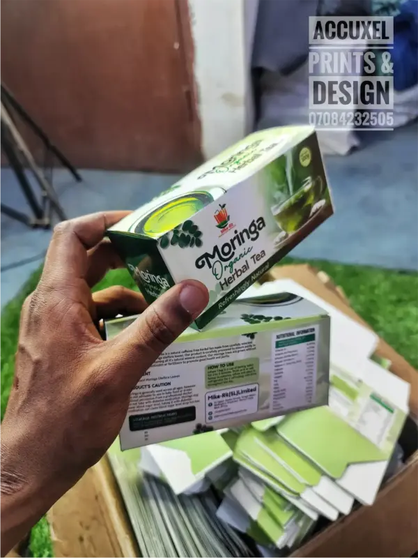 premium herbal tea packaging matte lamination finish