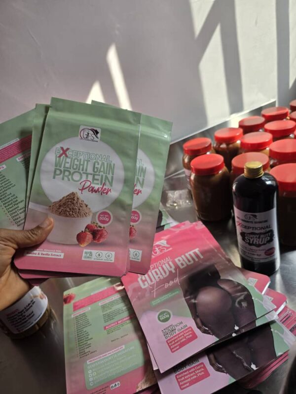 printed body enhancement supplement packaging
