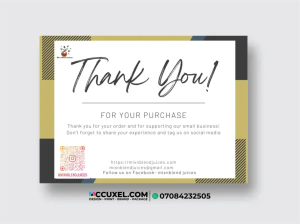 professional customer appreciation card printing service