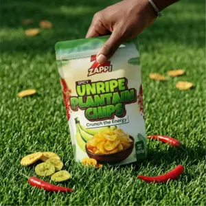 resealable plantain chips zipper pouch