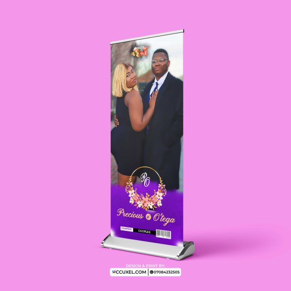 roll up banner for wedding printing