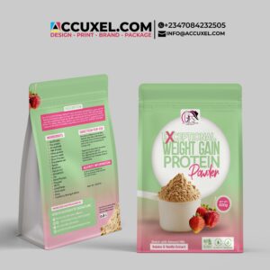 stand up pouch for body supplement printing