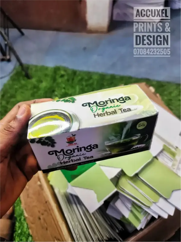 wellness tea packaging box design export ready carton